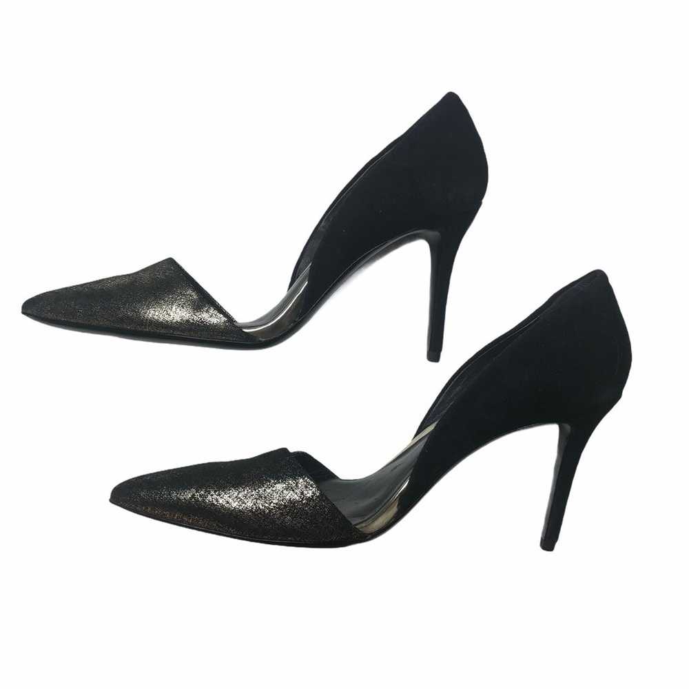 Aerin Black and Gold D'Orsay Heels - image 3