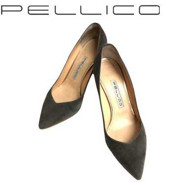 Perico 22.5cm Suede Pointed Toe Pumps Beige Gray. - image 1