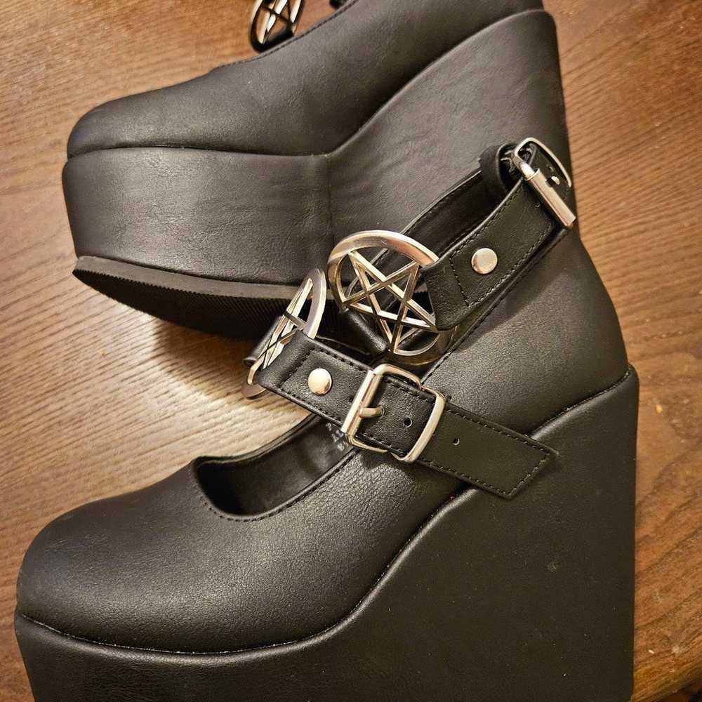 Demonia Poison 99-1 Platform Wedge - image 3