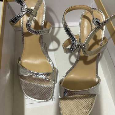 Michael kors silver heels