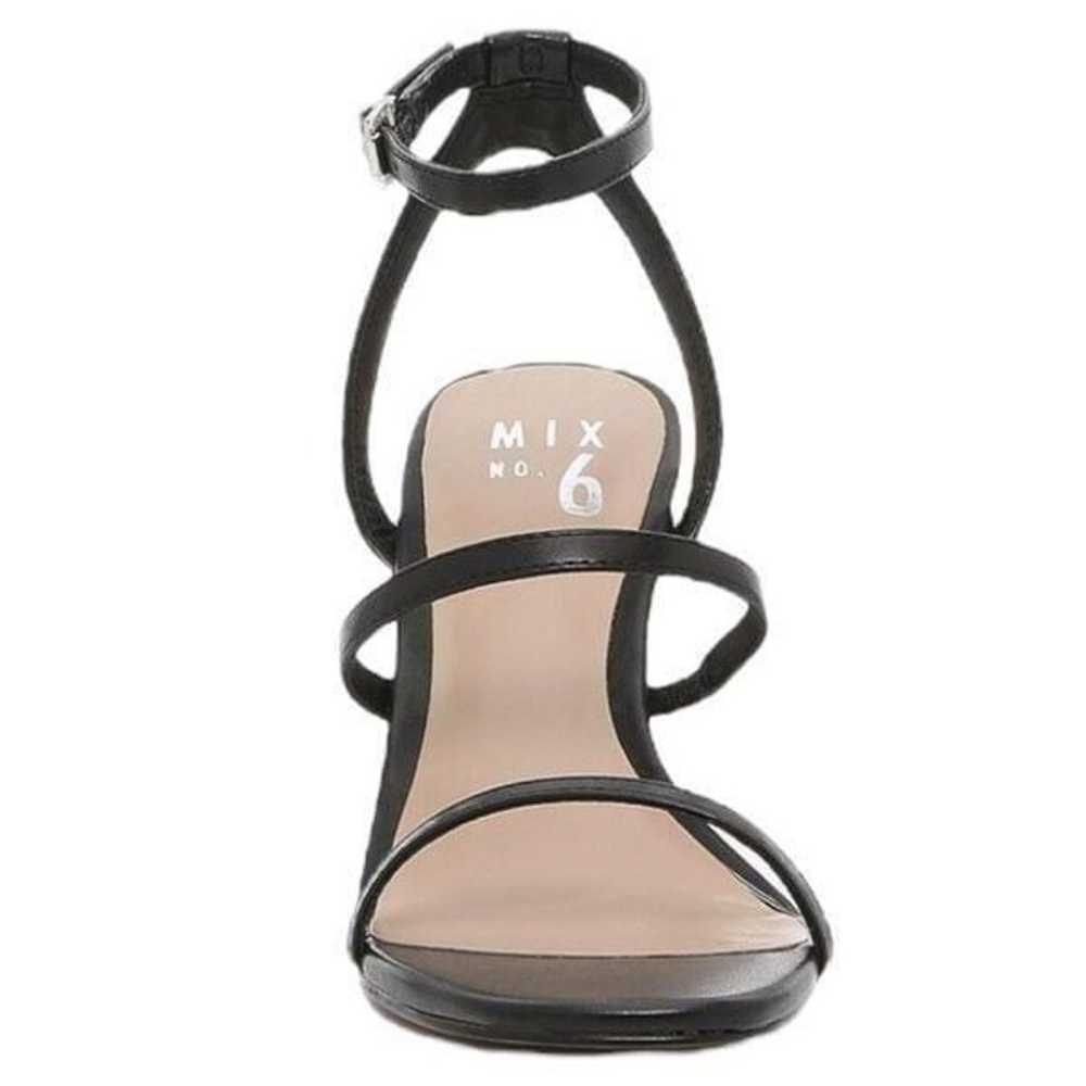 Mix No.6 Aliciana Women's Black Strappy Block Hee… - image 3