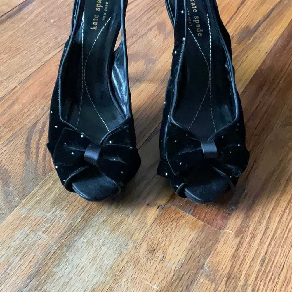 Kate spade sling back rhinestone heels - image 2