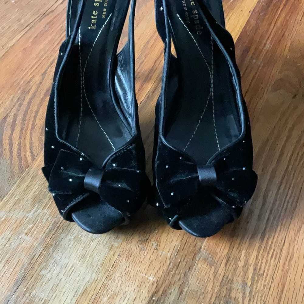 Kate spade sling back rhinestone heels - image 9