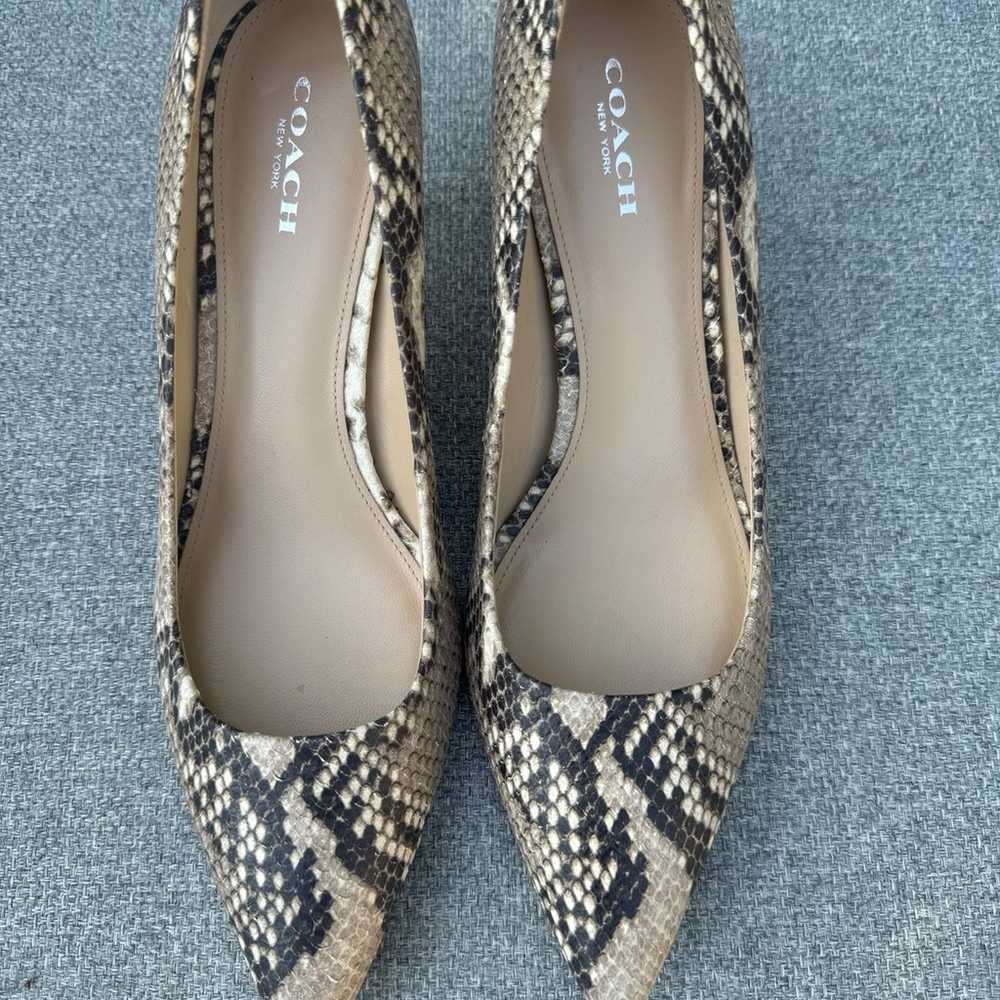 Coach Snake Skin Heels - image 1