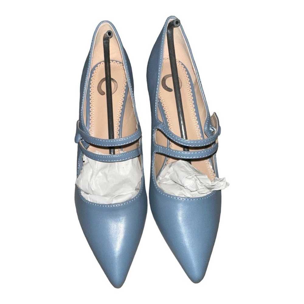 Journee Collection Blue Stiletto Mary Jane Pumps,… - image 3