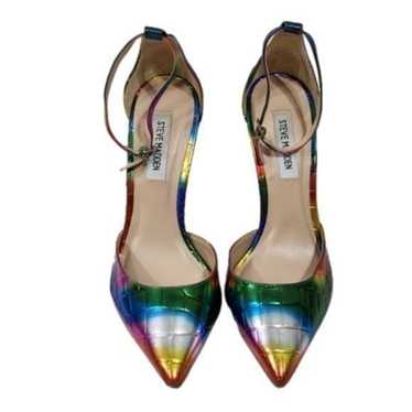 Steve Madden Alisha metallic rainbow snakeskin an… - image 1