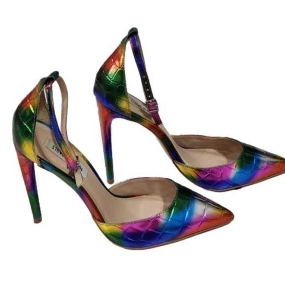 Steve Madden Alisha metallic rainbow snakeskin an… - image 3