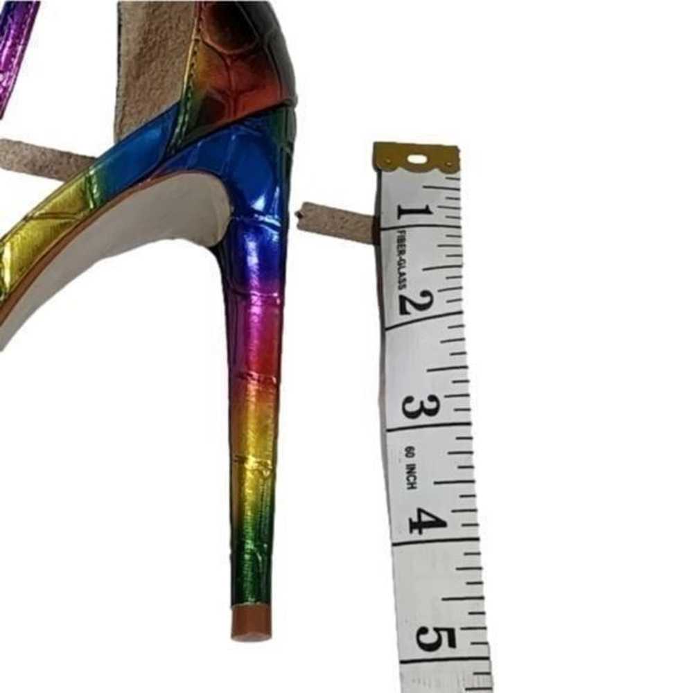 Steve Madden Alisha metallic rainbow snakeskin an… - image 7