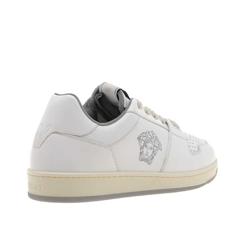 Versace Leather low trainers - image 4