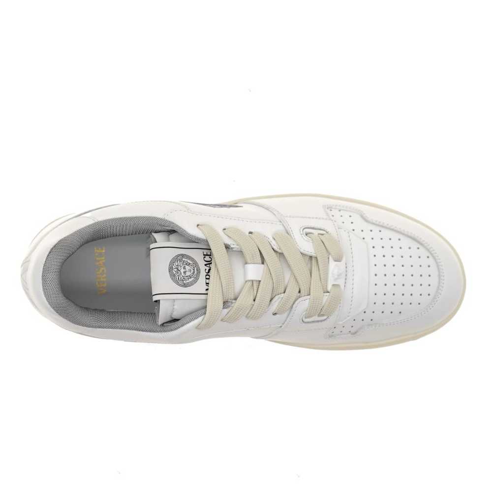 Versace Leather low trainers - image 6