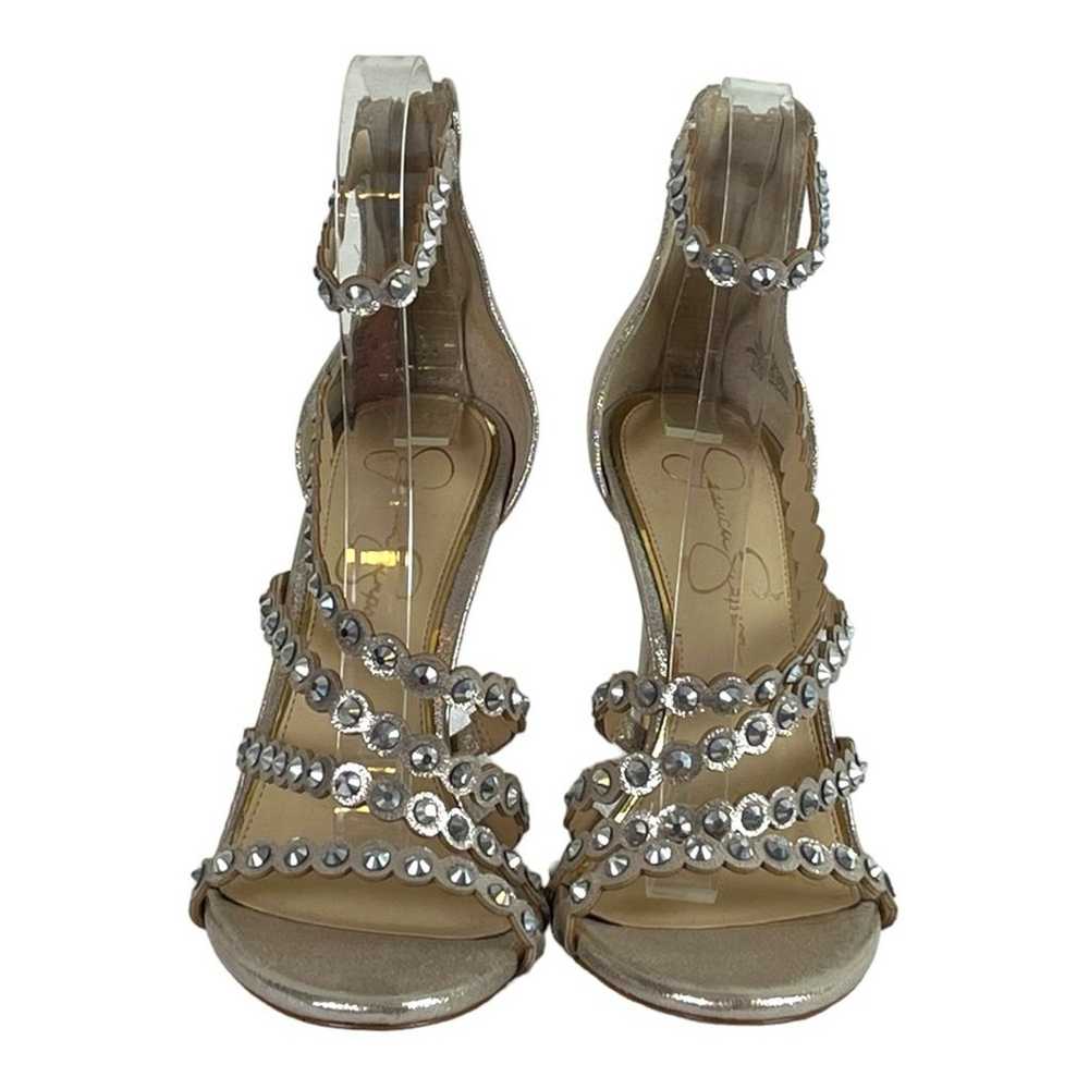 Jessica Simpson Jakkie Metallic Stiletto Heels Gl… - image 2