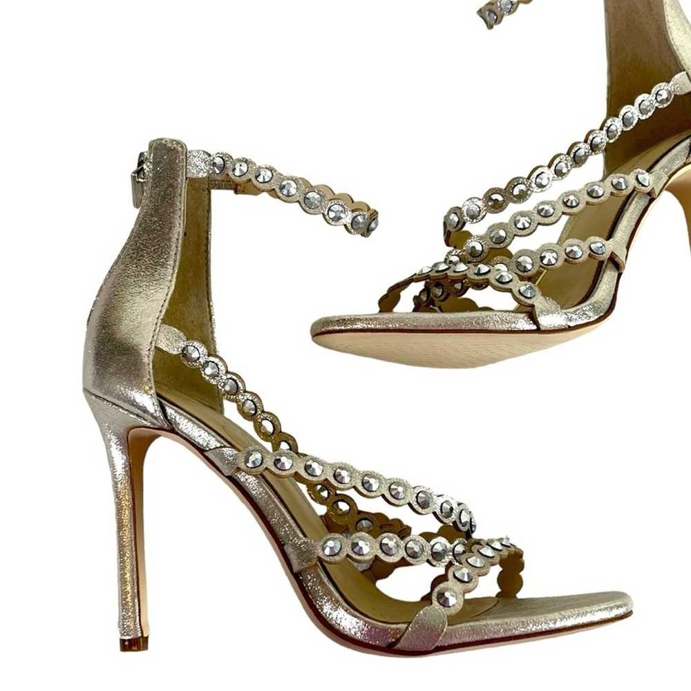 Jessica Simpson Jakkie Metallic Stiletto Heels Gl… - image 6