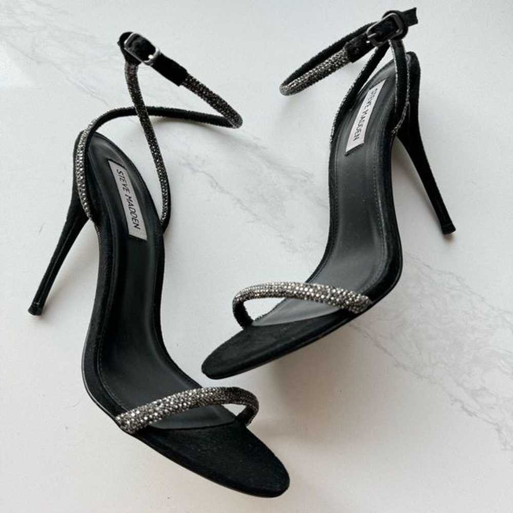 Steve Madden Breslin Glitter Studded Black Silver… - image 3