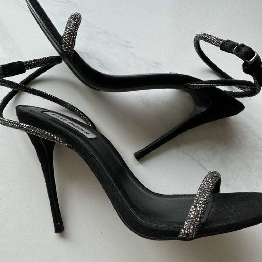 Steve Madden Breslin Glitter Studded Black Silver… - image 9