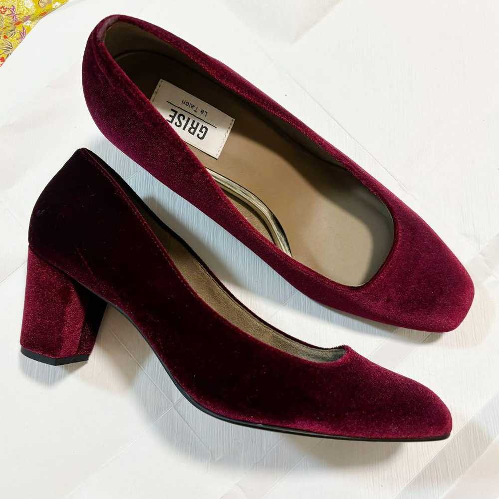 GRISE / Le Talon Velvet Pumps - image 2