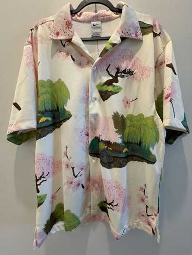 Nike Nike Cherry Blossom Floral Mesh Button Up