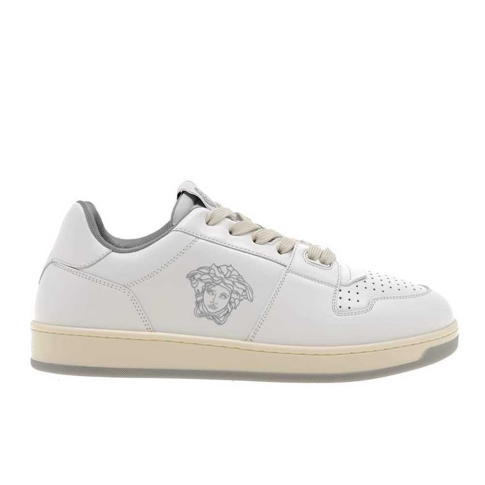 Versace Leather low trainers - image 2