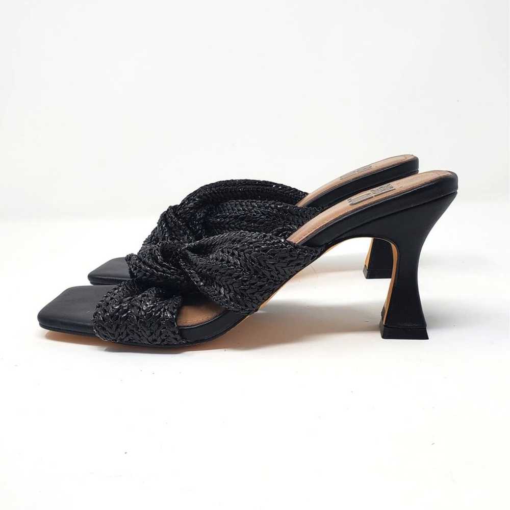 Bibi Lou Twisted Sandals Woven Raffia With Heel S… - image 3