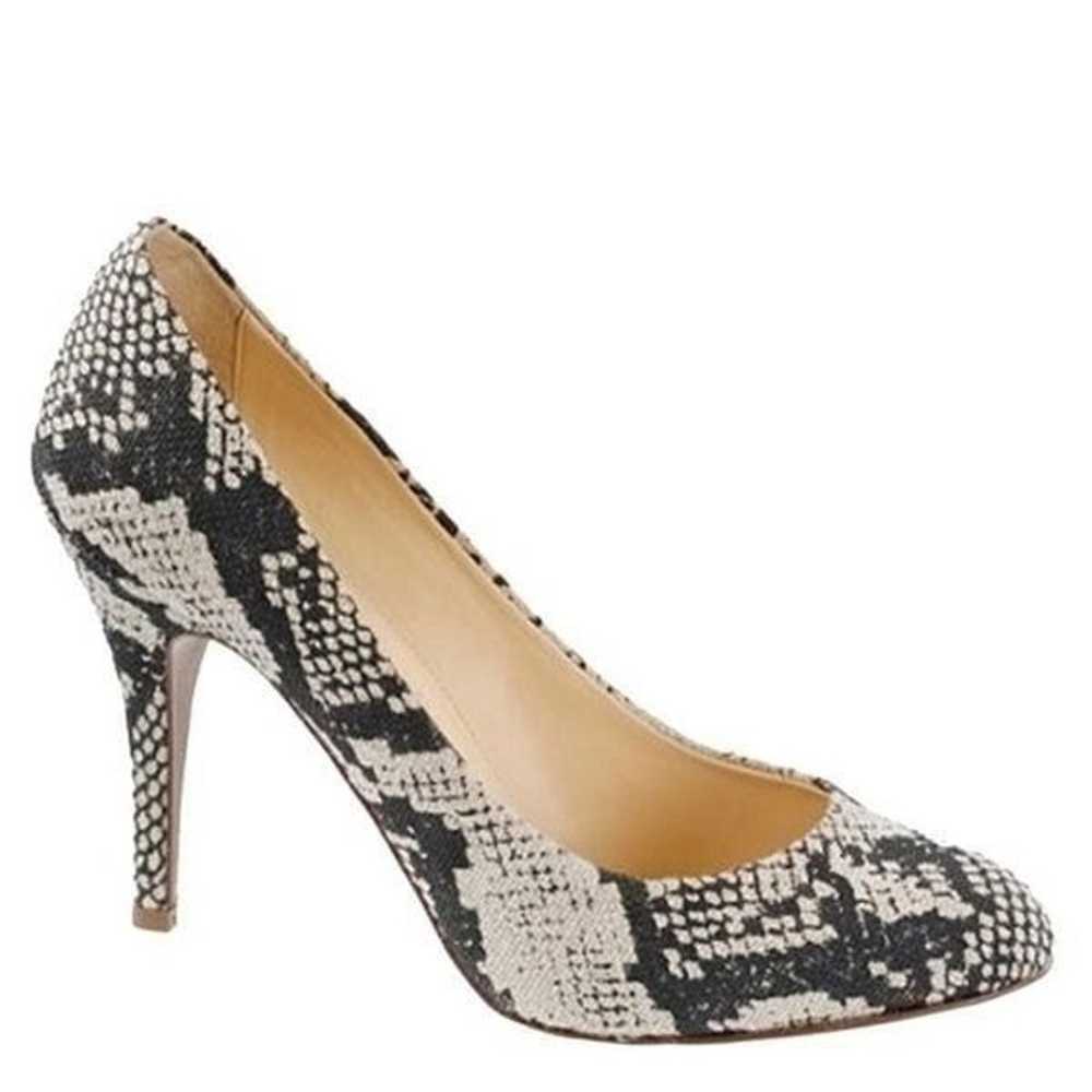 J.Crew Black White Gray 57046 / Mona Printed Pump… - image 1