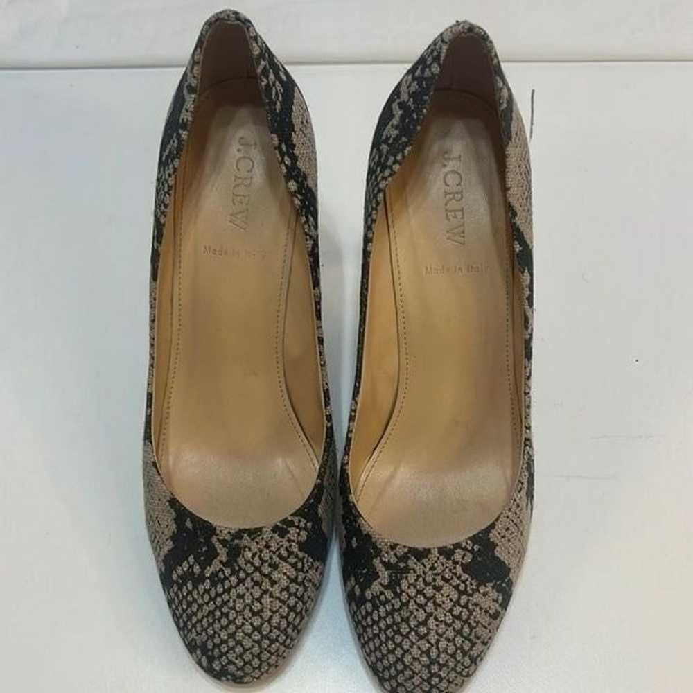 J.Crew Black White Gray 57046 / Mona Printed Pump… - image 2