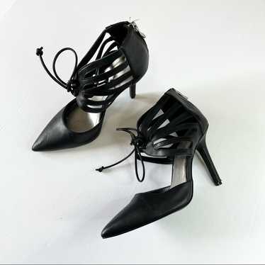 BCBGeneration black pointed toe stiletto heels Si… - image 1