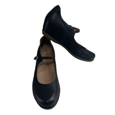 Dansko Loralie Black Burnished Nubuck Shoes Mary … - image 1