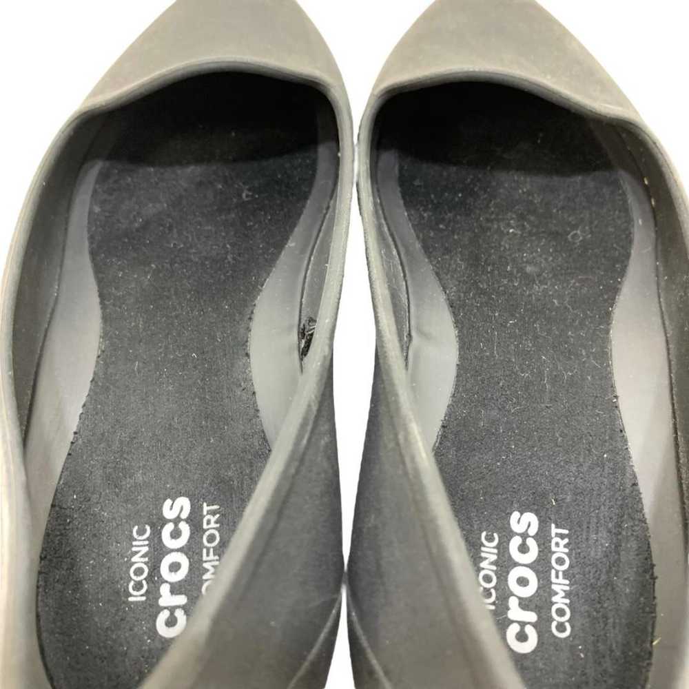 【Excellent condition】Crocs (21) Pumps Flat Almond… - image 10