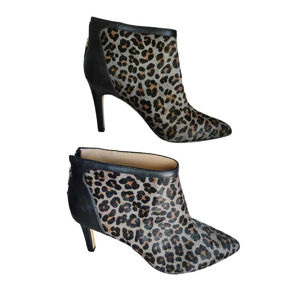 Adrienne Vittadini Nyla Leopard Calf Hair Ankle B… - image 1