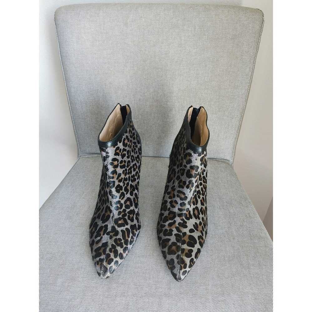 Adrienne Vittadini Nyla Leopard Calf Hair Ankle B… - image 3