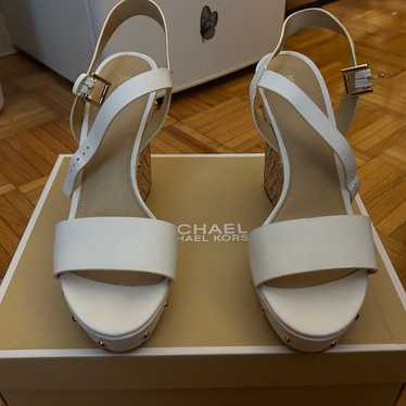 Michael michael kors ellen leather wedge online