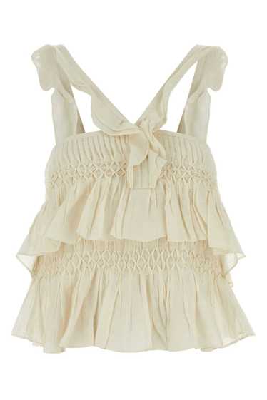 Isabel Marant Etoile Cream Voile Daren Top