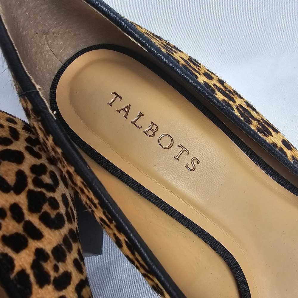 Talbots Isa Calf Hair Brown Black Leopard Leather… - image 7