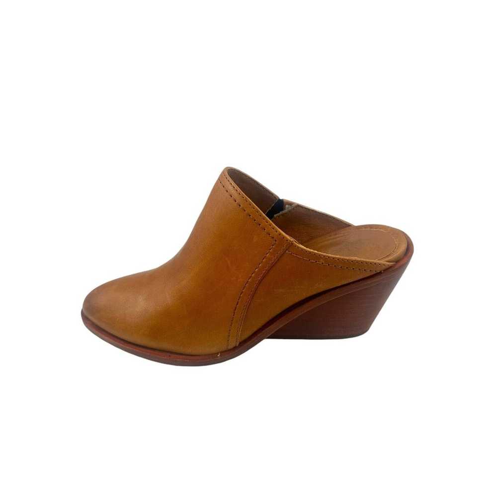 FRYE Serena Brown Leather Inverted Stacked Heel M… - image 10