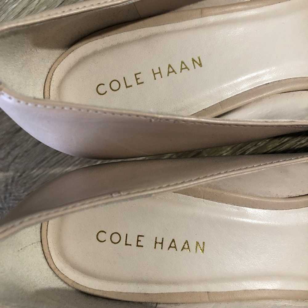 Cole Haan Womens Sz 5.5B Nude Leather Black Paten… - image 7