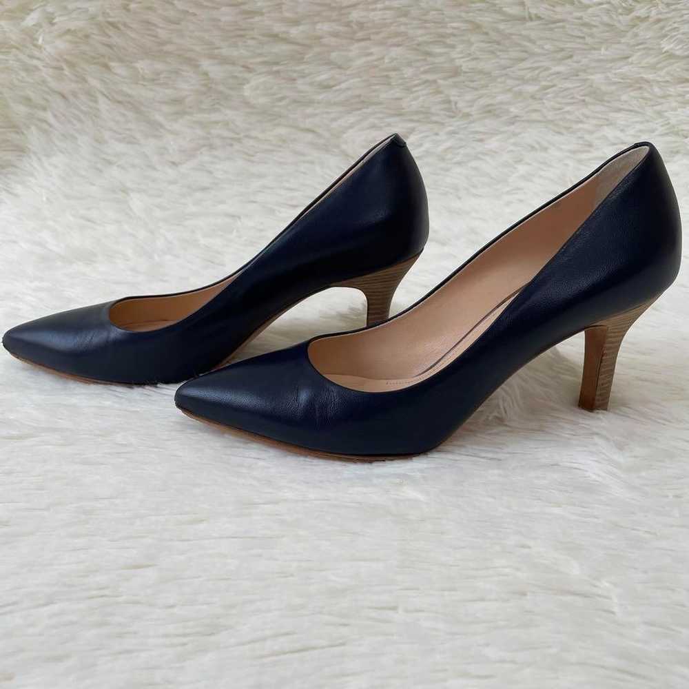 Perico Andrea leather pumps, pointed toe, navy, s… - image 2