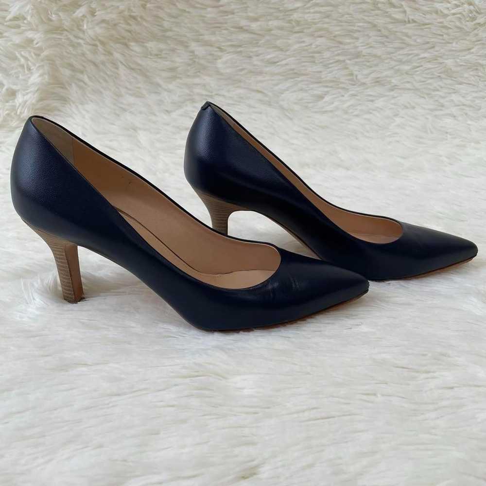 Perico Andrea leather pumps, pointed toe, navy, s… - image 3