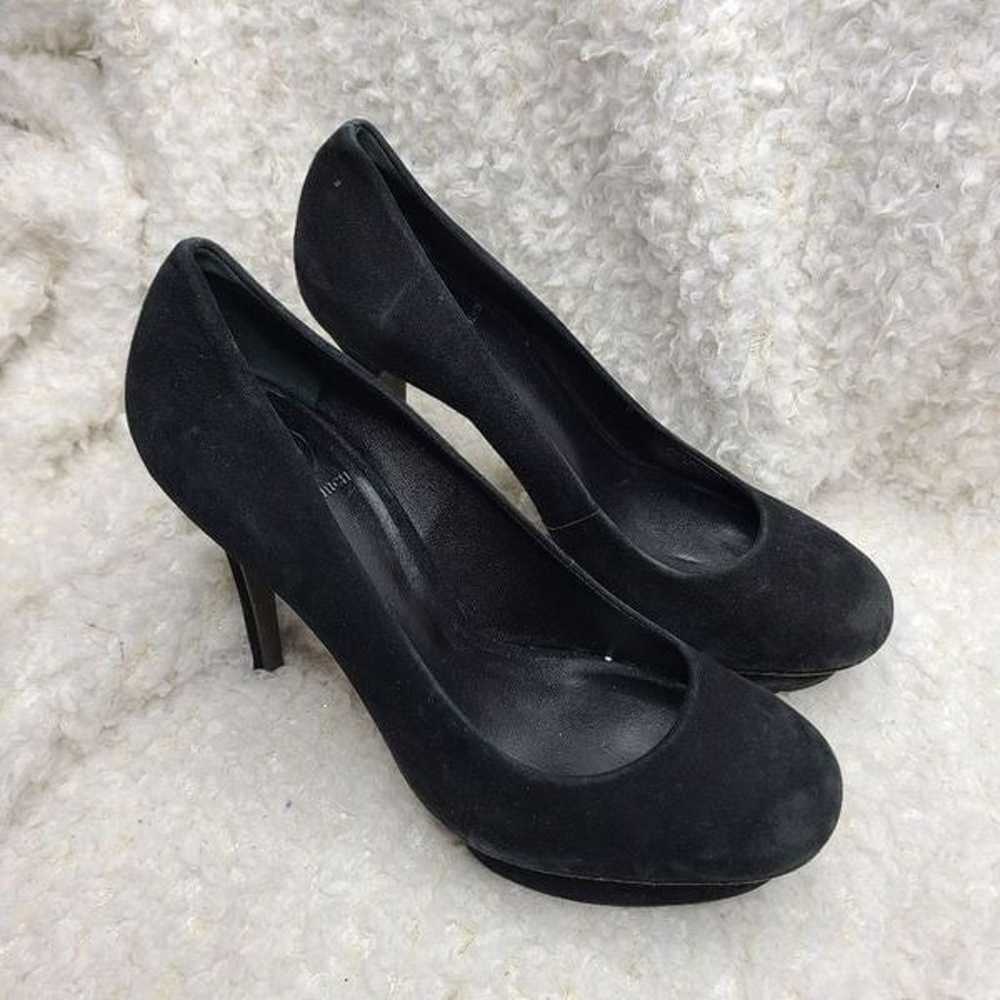 Tory Burch Black Suede Platform Heels size 8.5 - image 2