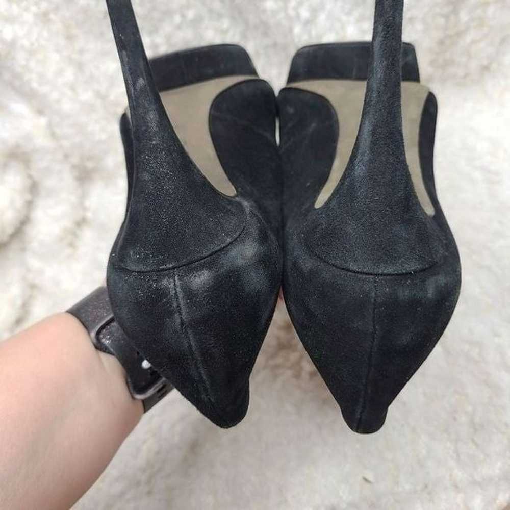 Tory Burch Black Suede Platform Heels size 8.5 - image 9