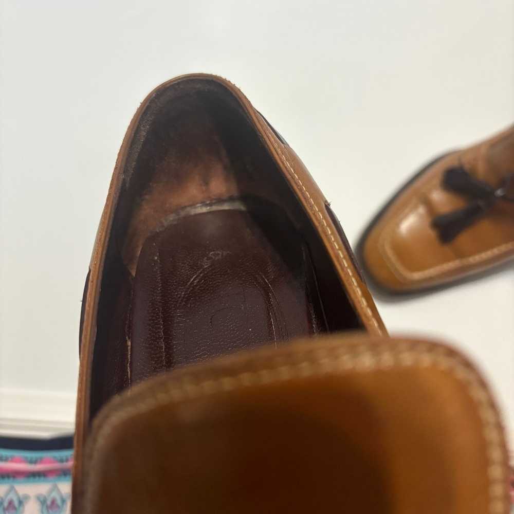 Tod’s Brown Tassels Rubber Pebble Heels Leather H… - image 7