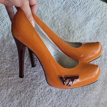 Virginia Tech Orange and Maroon Hokie Heels