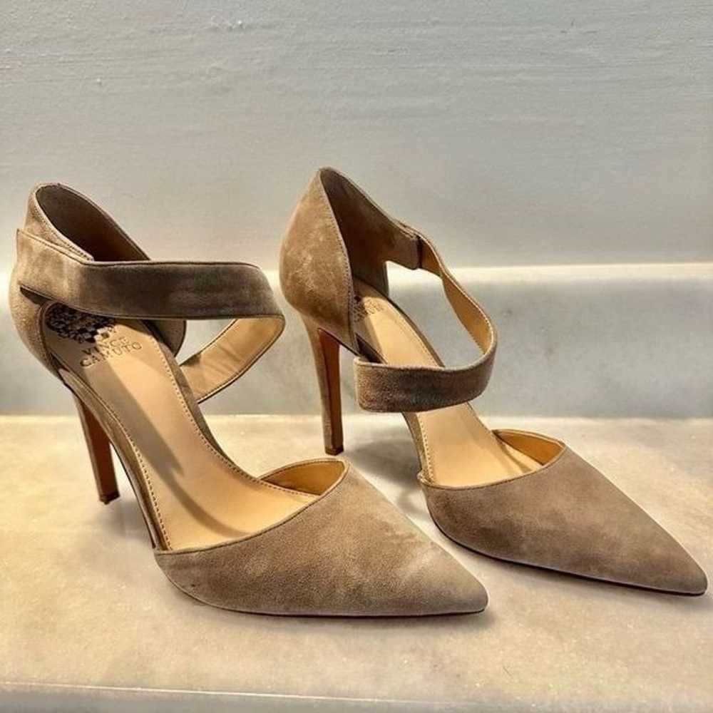 Vince Camuto Carlotte Suede Pumps Gray Size 10M - image 1