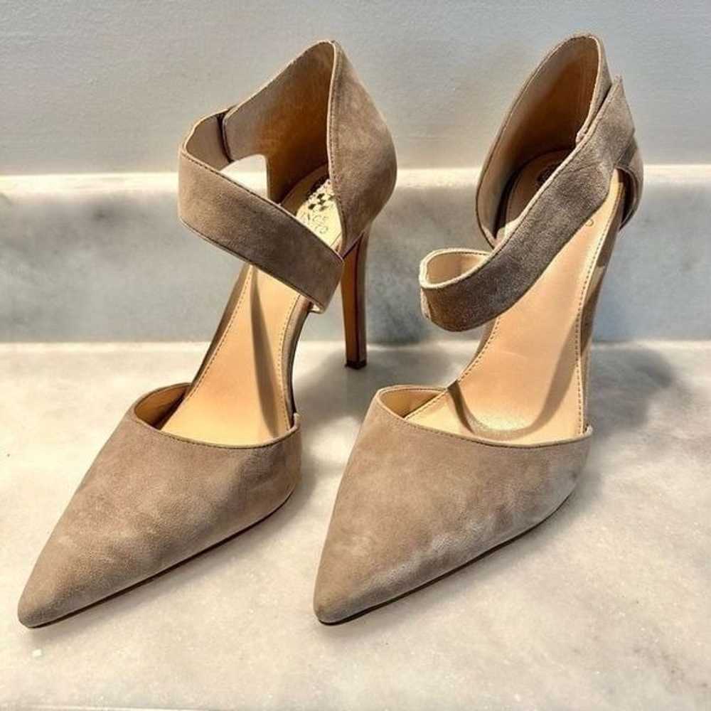 Vince Camuto Carlotte Suede Pumps Gray Size 10M - image 2