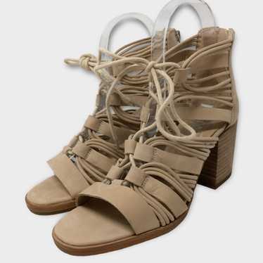 Vince Camuto Kaiann Suede Caged Sandals 6.5 W Bloc