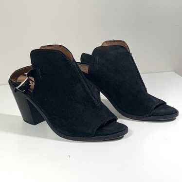 Frye Black Suede Open Toe Women’s Shoe Size 7