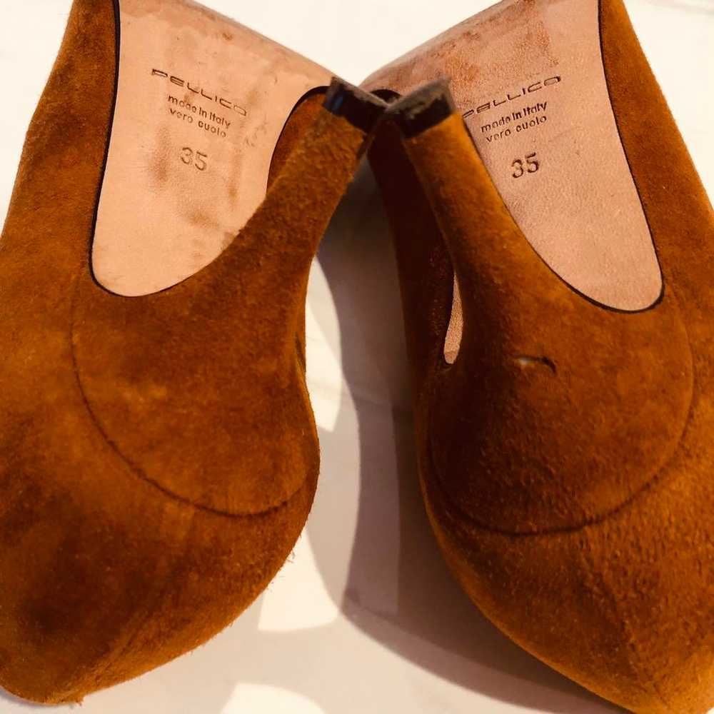 【Excellent Condition】Perryco Suede Pointed Toe Pu… - image 9