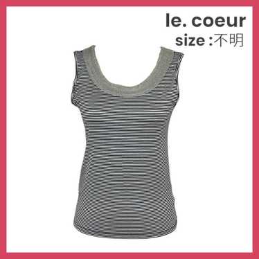 【le.coeur blanc】Le Coeur Blanc Tank Top Stripe Bla