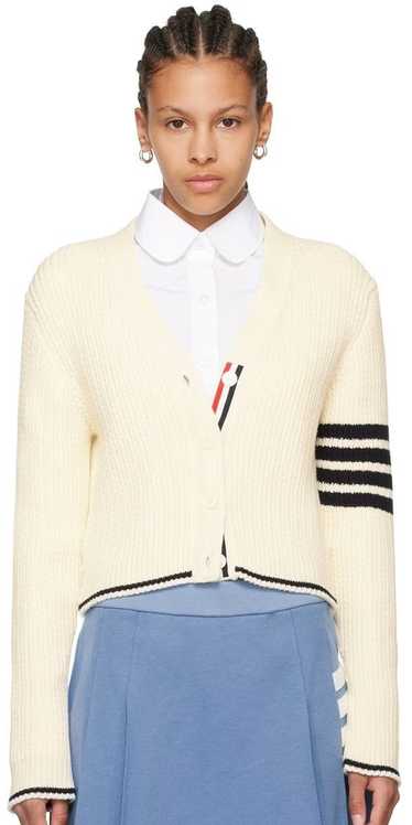 Thom Browne o1s22i1n0924 "Merino Wool 4-Bar Cardi… - image 1