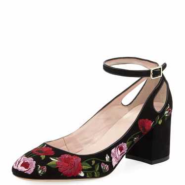 Kate Spade Embroidered Velvet Heals - image 1