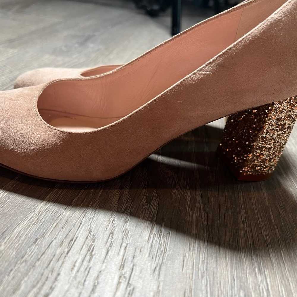 Kate Spade Anastasia Glitter Block Heel Pump- 7.5 - image 3