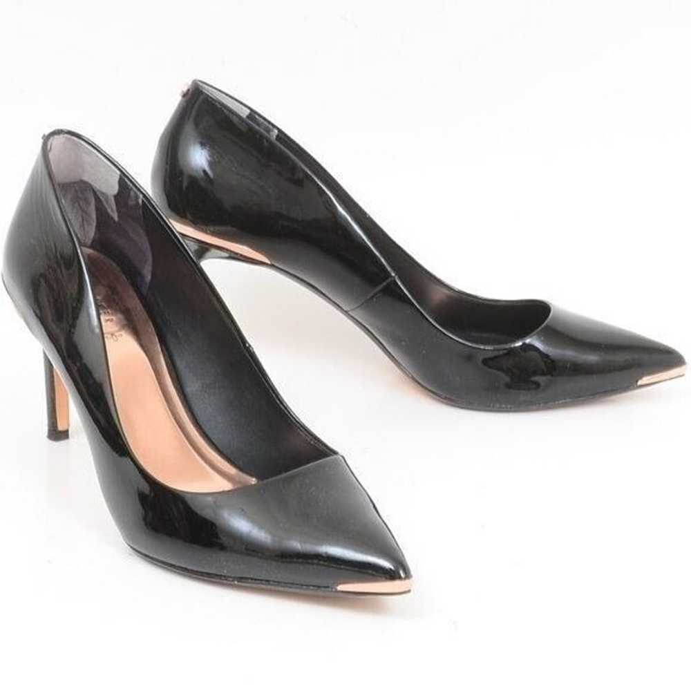 TED BAKER LONDON Wishiri Black Pat Pointy Toe Sti… - image 10